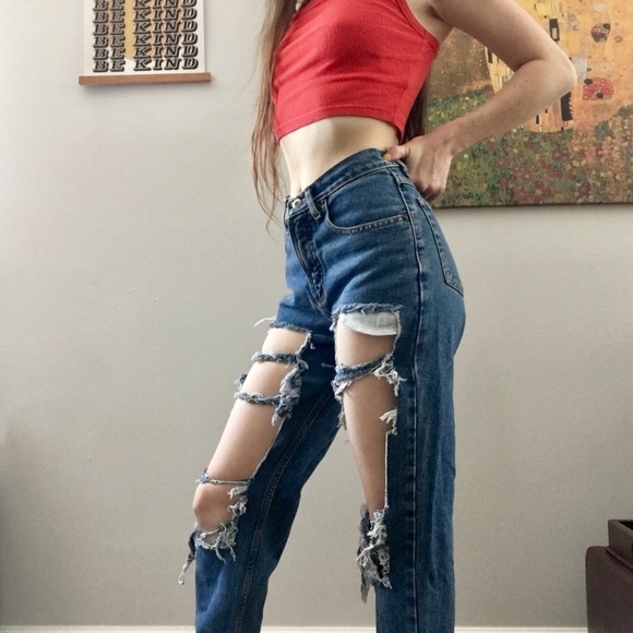Distressed Denim Jeans - Picture 2 of 4